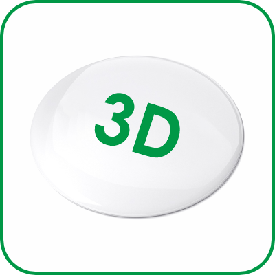Недорогая печать 3D стикеров Изготовление 3D стикеров